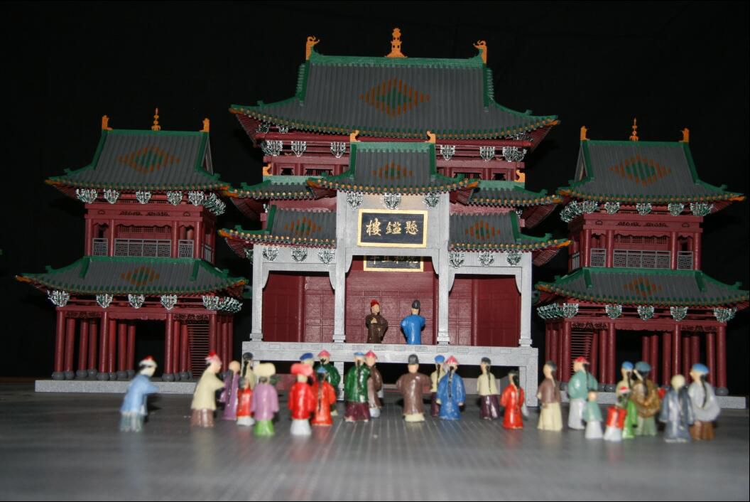 扬州江都区古建模型